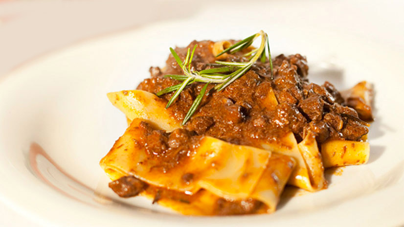 cinghiale bel piatto di pappardelle